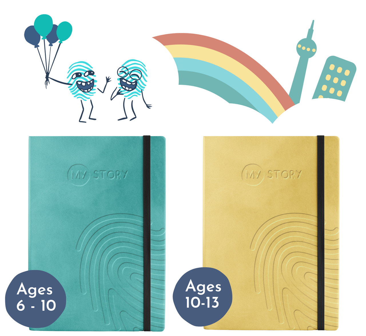 The My Story tribe hero image featuring the two journals
