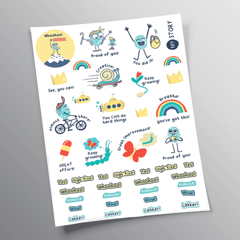 My Story Tribe Teacha sticker sheet